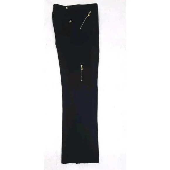 St John Sport By Marie Grey Black With Gold Accents Size 8 - Picture 4 of 10
